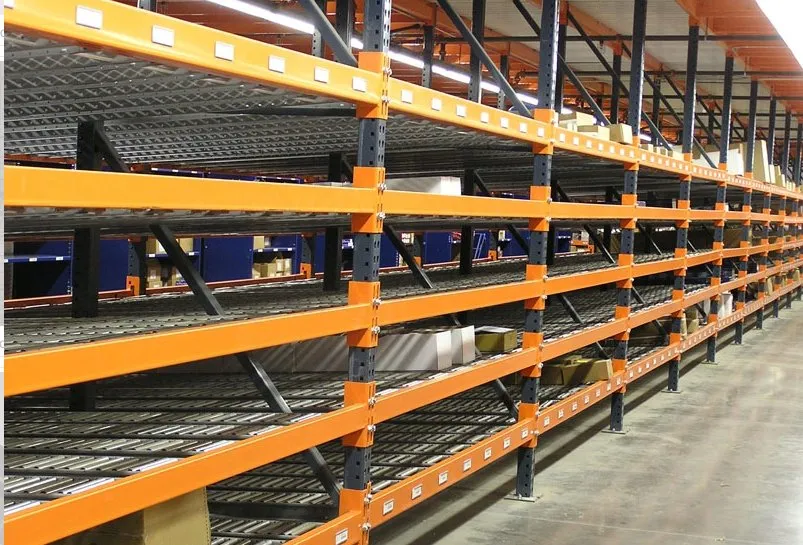 Completed carton flow system installation
