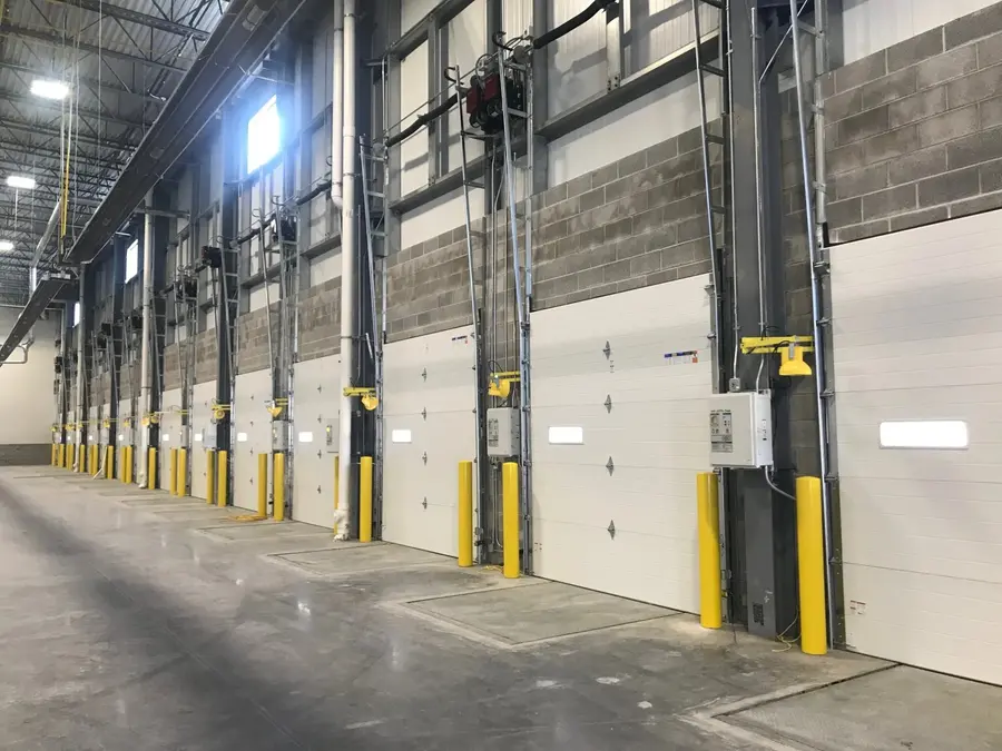 Dock equipment overview at distribution center