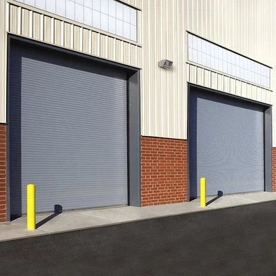 Industrial overhead door at loading dock