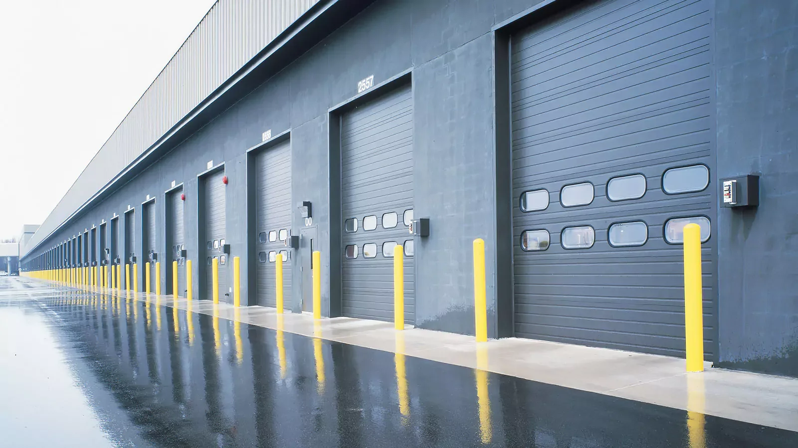 Fire-rated overhead door installation