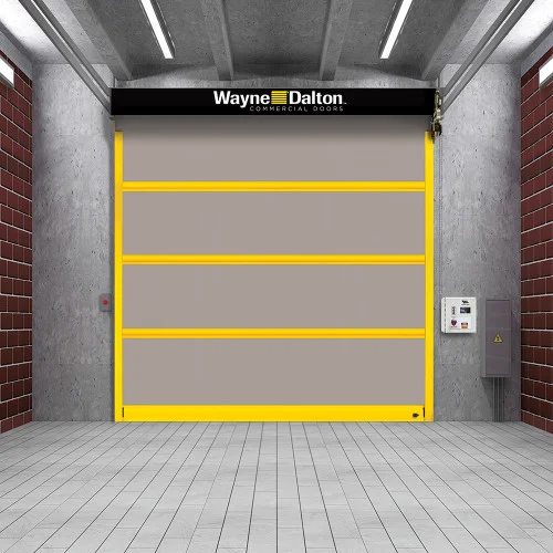 Multiple overhead doors on warehouse exterior