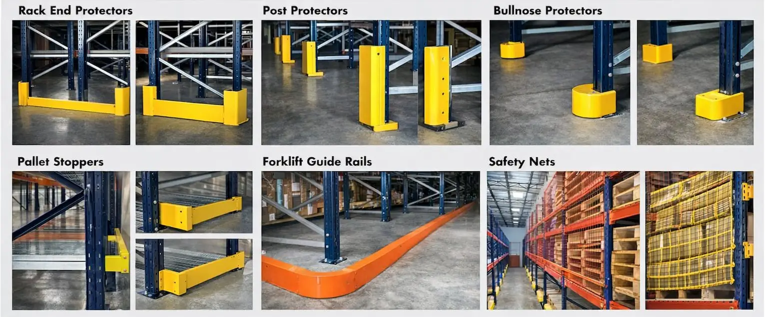 Wire mesh back panels on pallet racking