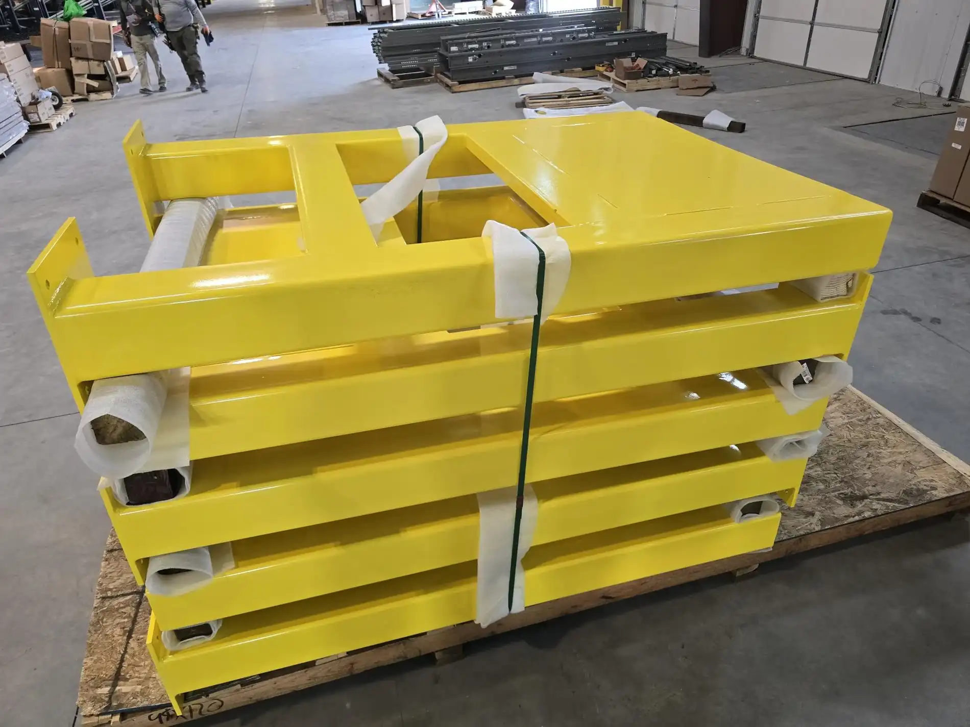 Steel rack repair and reinforcement work