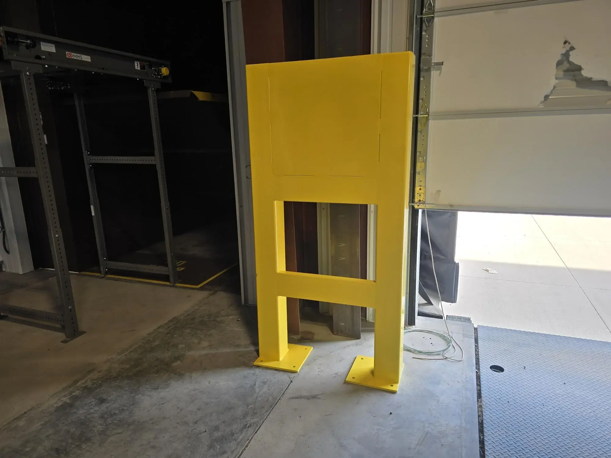 Finished steel fabrication components ready for installation
