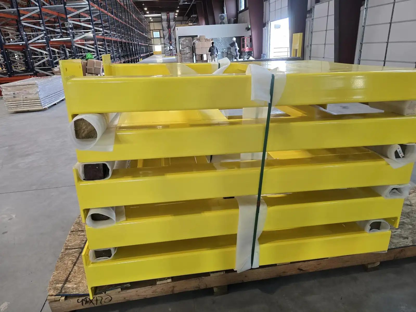 Custom steel mezzanine support structure fabrication